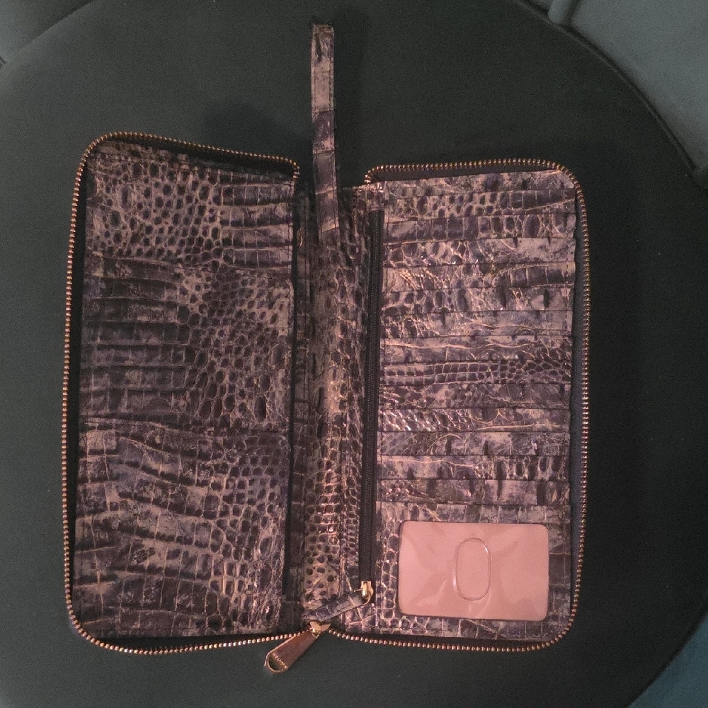 BRAHMIN Glacier Mini Asher Purse Skyler Wallet and Butterfly Set - Picture 5 of 7